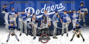 Print - Dodgers Baseball Team