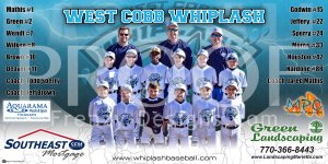 Print - West Cobb Whiplash Bsaeball Team