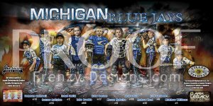 Print - Michigan Blue Jays Bsaeball Team