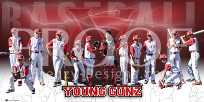 Print - 2015 Young Gunz Baseball Team