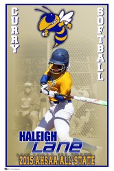 Banner - Softball All-State Curry High School - Haleigh Lane