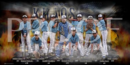 Print - 2016 Colorado KHAOS Baseball Team