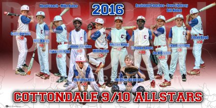 Print - Cottondale AllStars Baseball Team