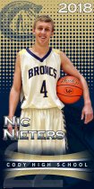 Banner - Cody High School Senior Basketball Player - Replacement