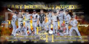 Banner - 2019 East Michigan Muskies Baseball Team Sponsors