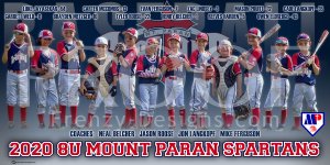 Banner - 8U Mount Paran Spartans Baseball Team