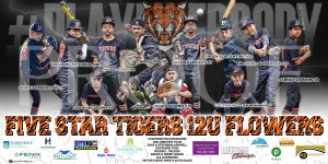 Banner -  Five Star Tigers 12U Flowers Baseball Team - Additional
