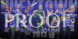 Print - Hueytown 6U All-Stars Softball Team