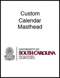 Digital - Custom Calendar Masthead - USC Sumter