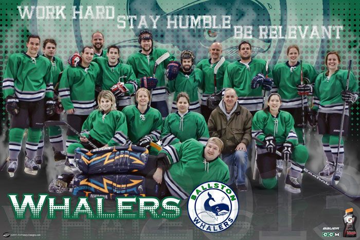 Custom Hockey Poster - Ballston Whalers