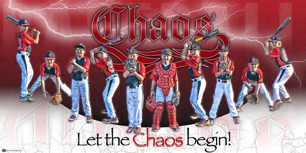 Custom Baseball Banner - Team Chaos