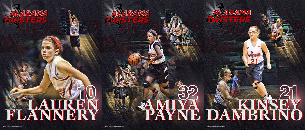 Personalized Basketball Posters - Alabama Twisters
