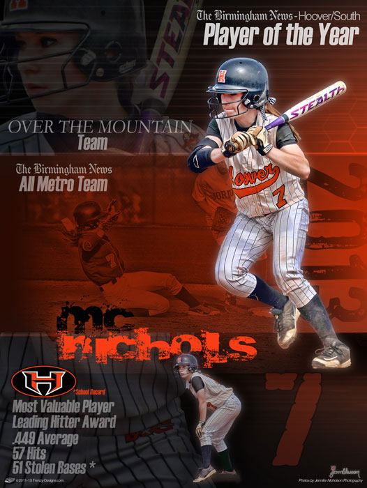 Custom Softball Poster - Hoover - MC-Nichols